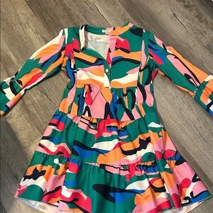 Sunday Multicolor Abstract Dress